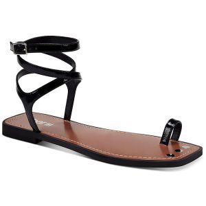Ryanne Patent Toe Loop Strappy Sandalen