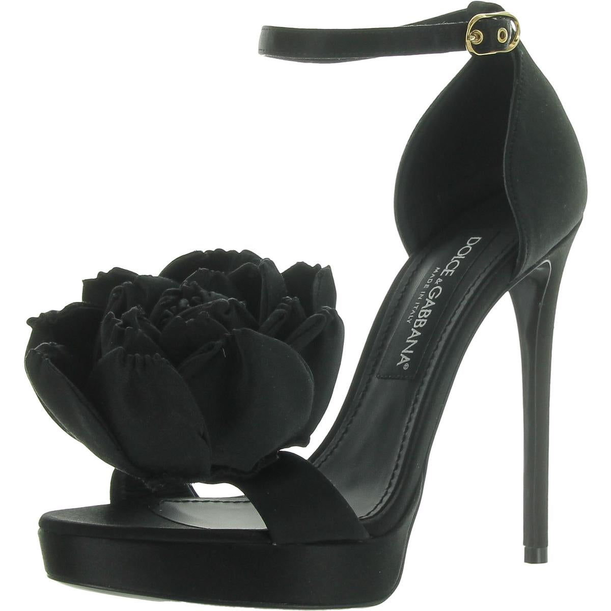 Satin Knöchelriemen Absatzschuhe