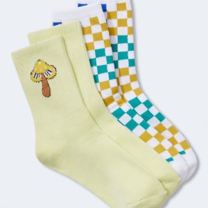 Aeropostale Pilz & Checker Crew Sock 2-Packung
