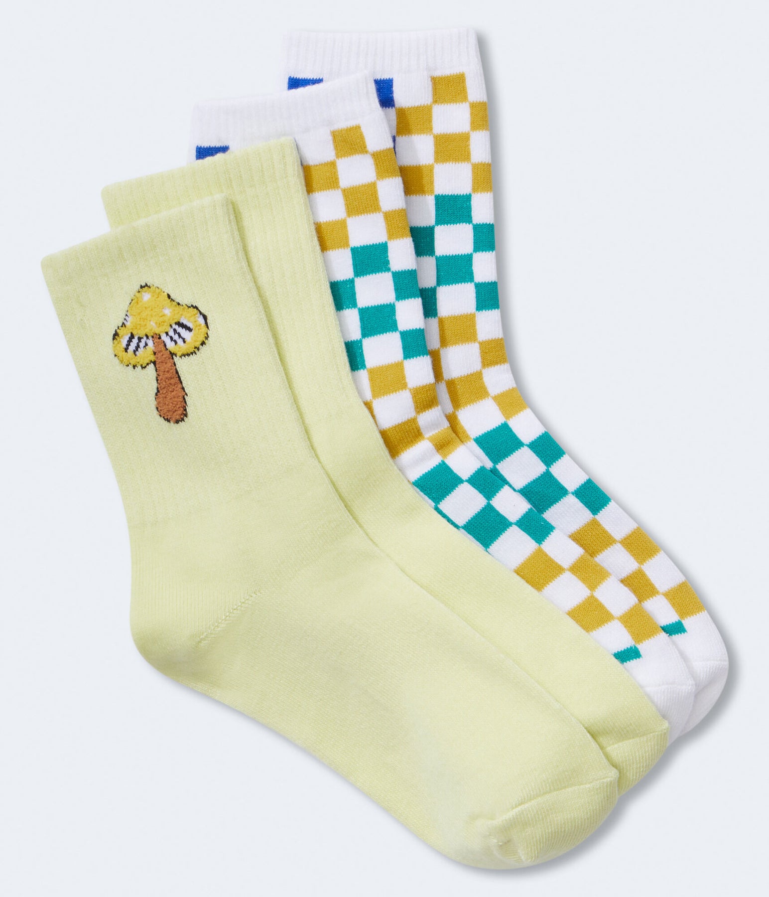 Aeropostale Pilz & Checker Crew Sock 2-Packung