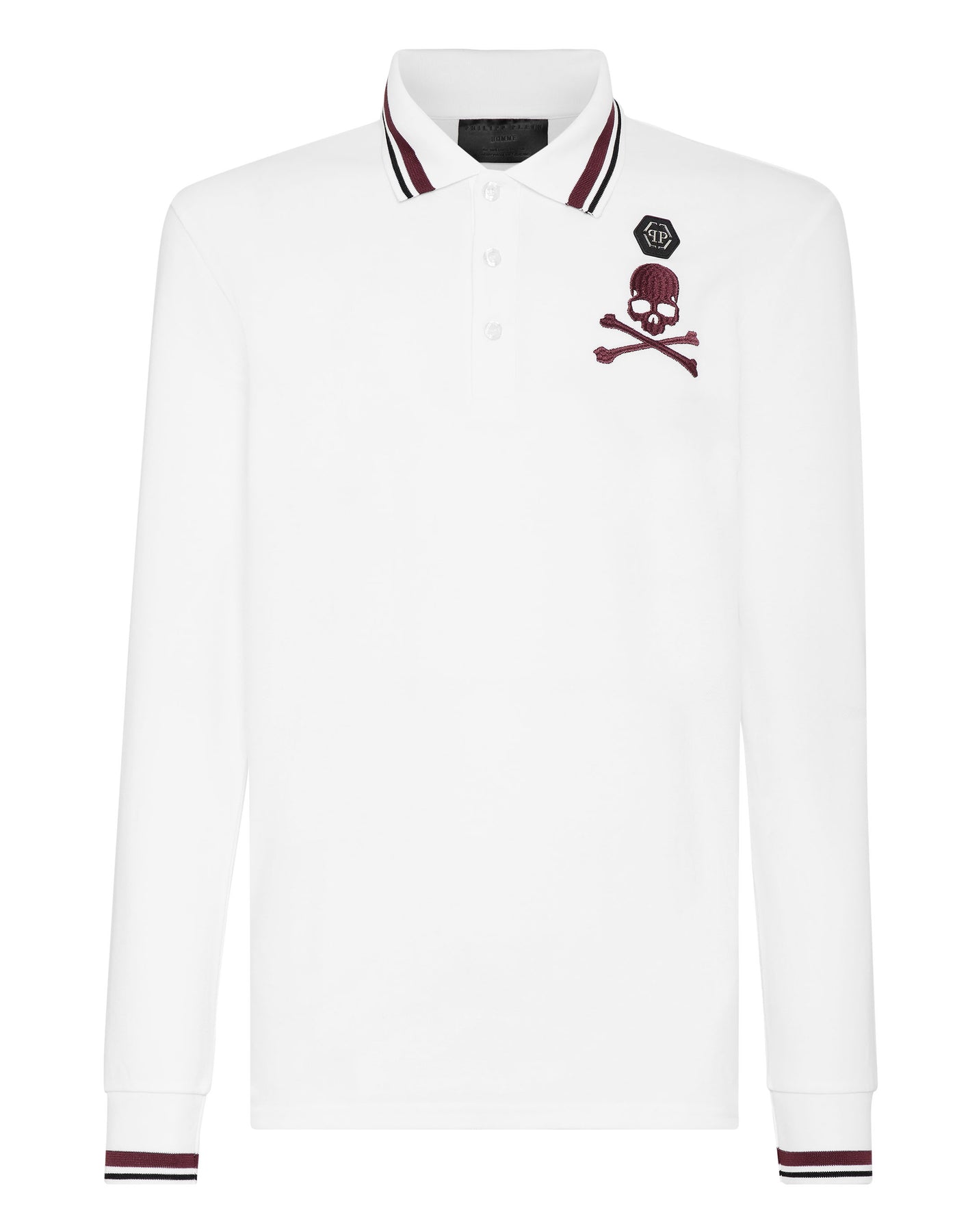 Poloshirt LS Skull&Bones