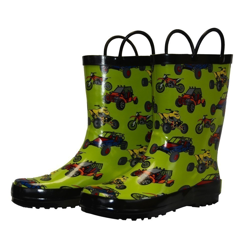 Jungen Grün Sand Spielzeug Gummi Regen Stiefel 5 Kleinkind-3 Kinder