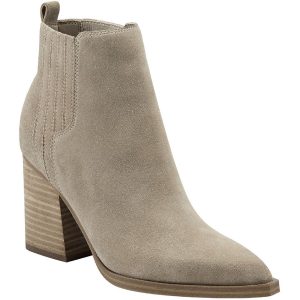 Matter Stiefeletten mit gepolsterter Innensohle und spitzer Zehenpartie
