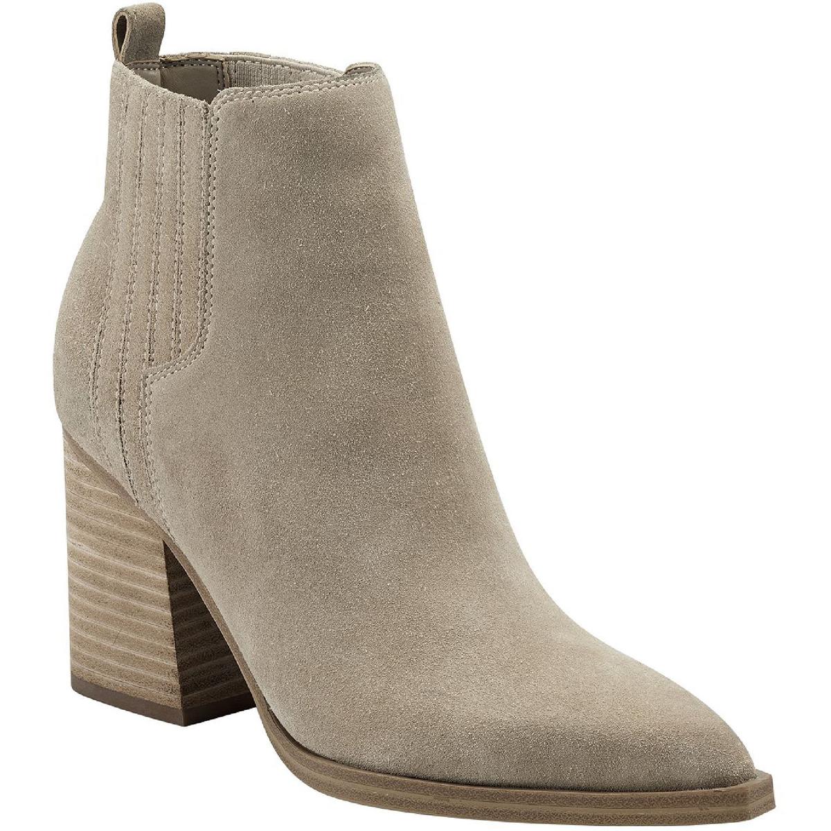 Matter Stiefeletten mit gepolsterter Innensohle und spitzer Zehenpartie
