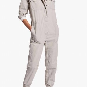 Utility Jumpsuit in graue Wolke