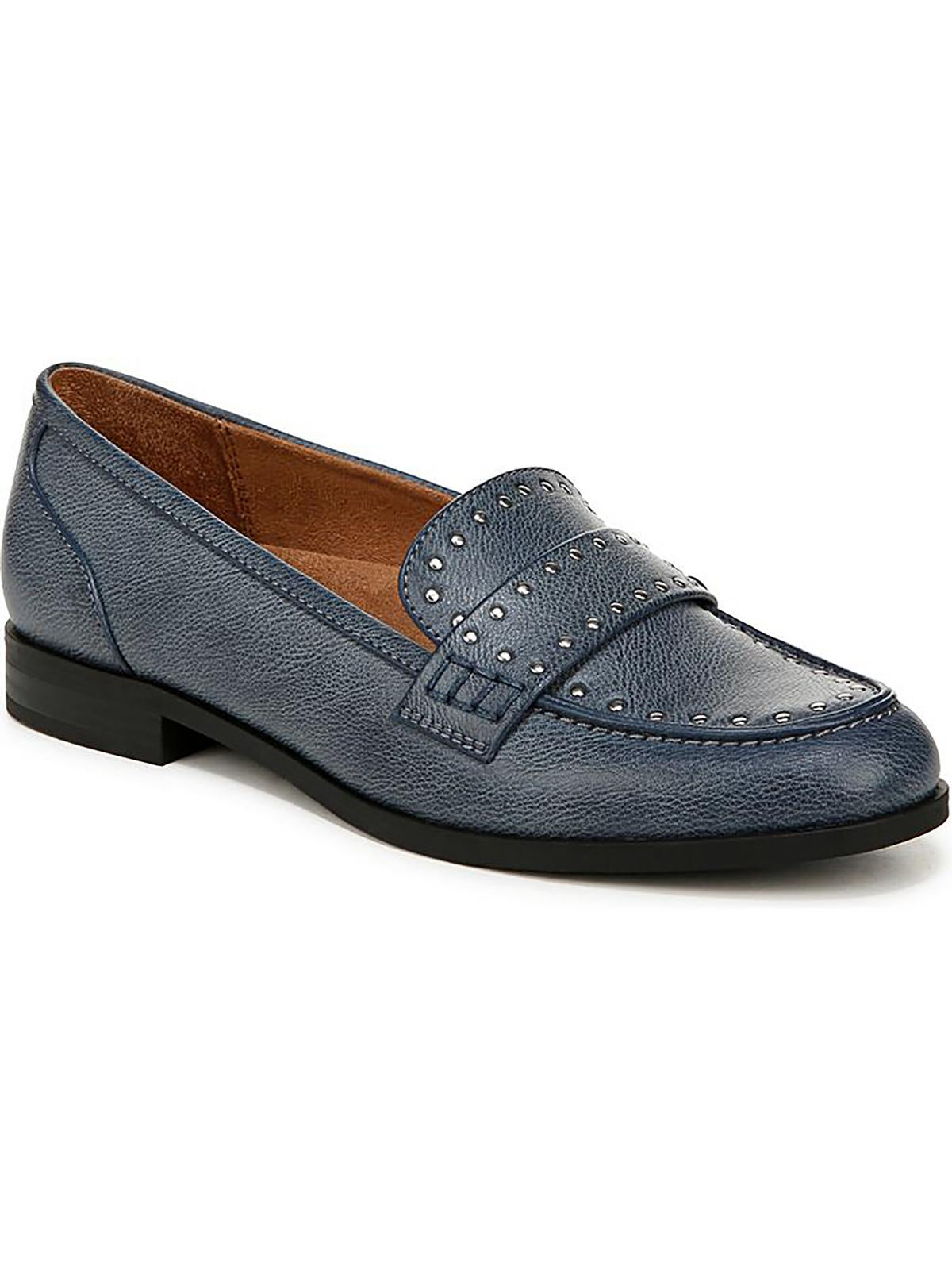 Milo-Stud Damen Kunstleder Block Heel Loafer