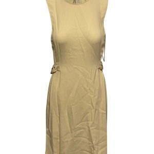 Stella McCartney ärmellose Gürtel Mantel Kleid in gelben Rayon 7748737171516