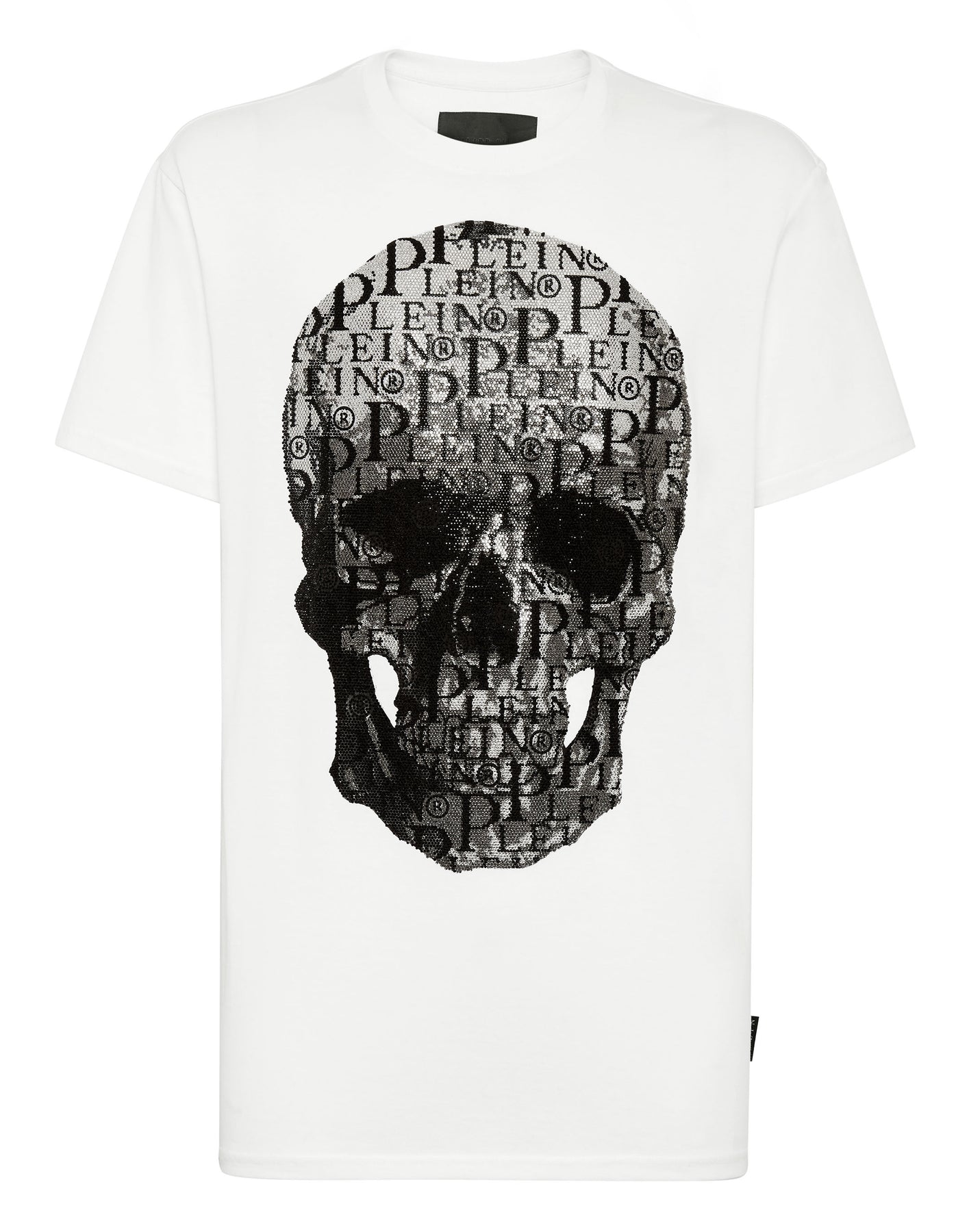 T-Shirt Rundhals SS Skull und Plein mit Kristallen