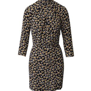 Sandro Paris Langarm Mini Mantel Kleid in Blumendruck Viskose