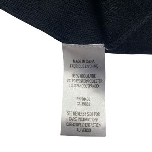 Theory T-Shirt Midikleid aus schwarzer Wolle 7748731306044