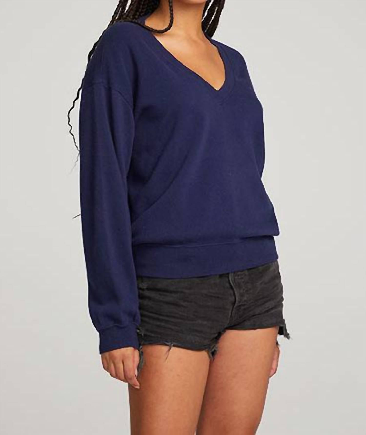 Poppy Pullover in Blau