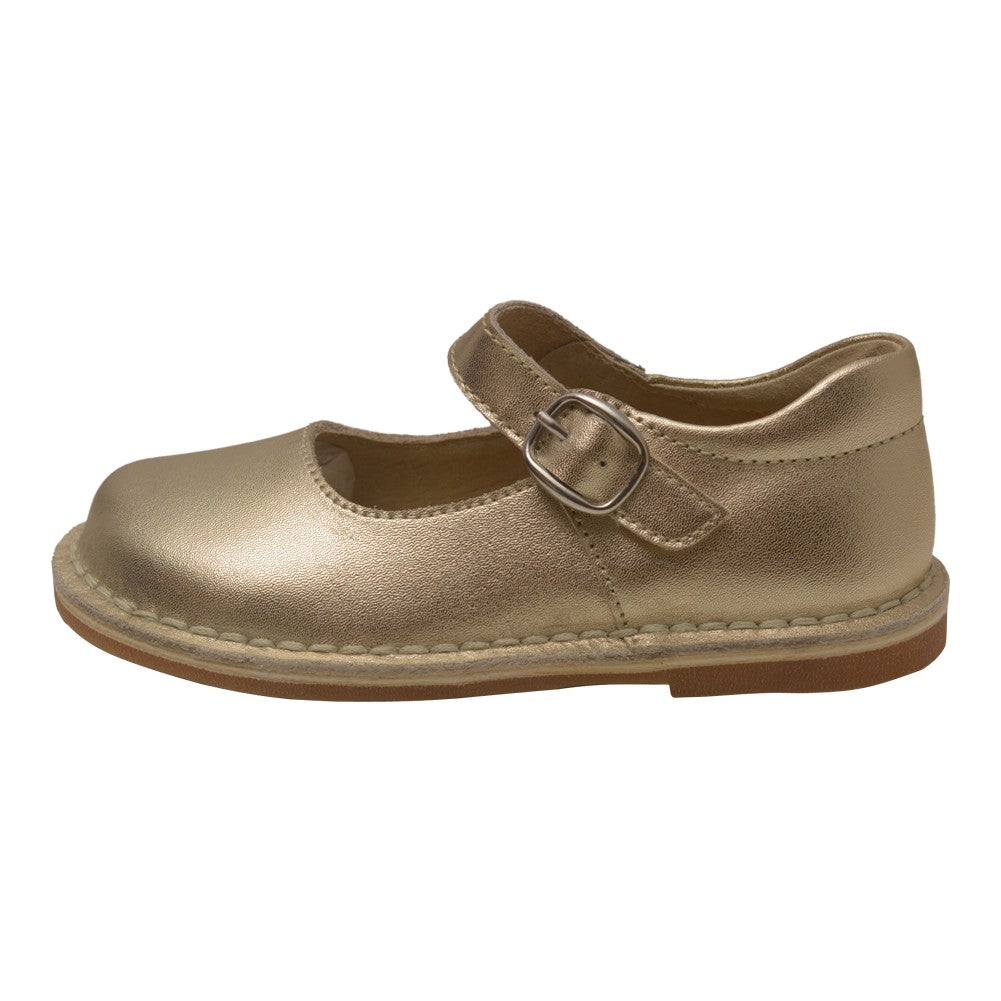Mädchen Gold Klassische Matte Leder Mary Jane Schuhe 4 Baby-10 Kleinkind