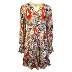 Diane Von Furstenberg Blumenmuster Kacie Kleid aus mehrfarbigem Polyester 7748727767100