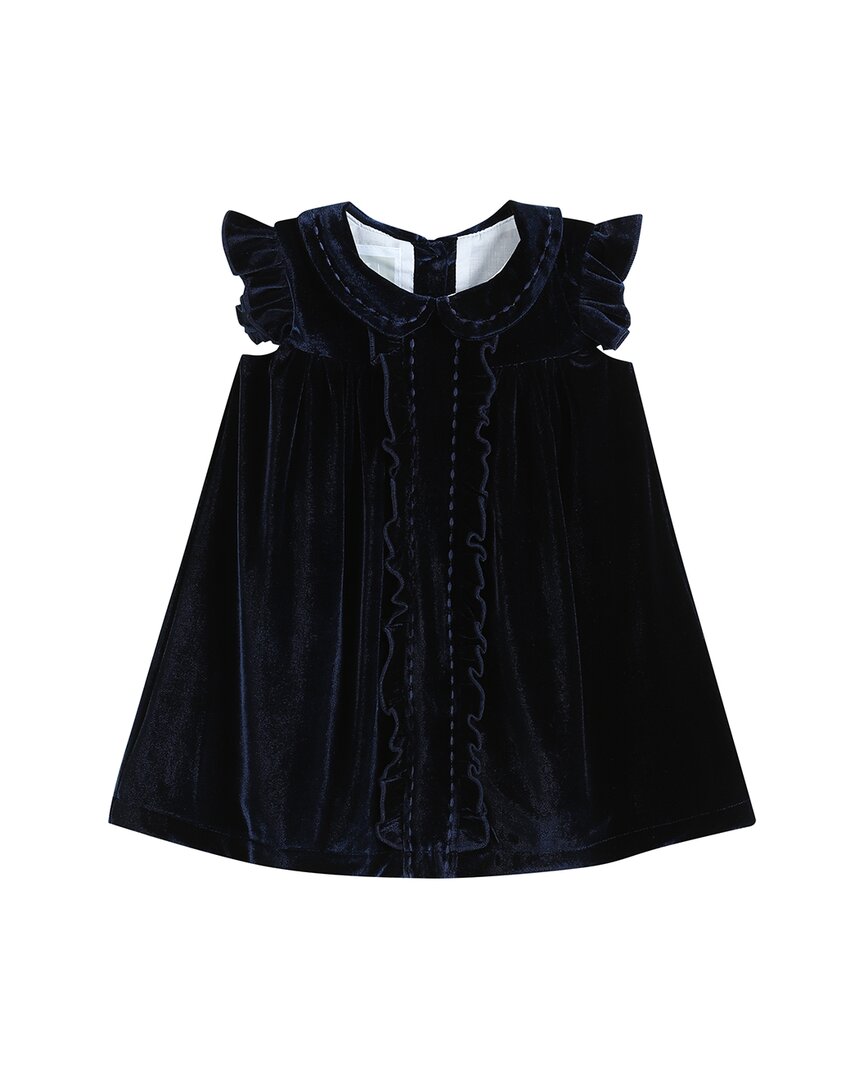 Lil Kaktus Velour Flutter Ärmel Kleid