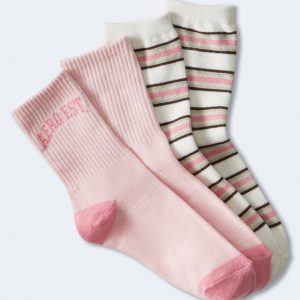 Aeropostale Logo & Stripe Crew Sock 2-Packung