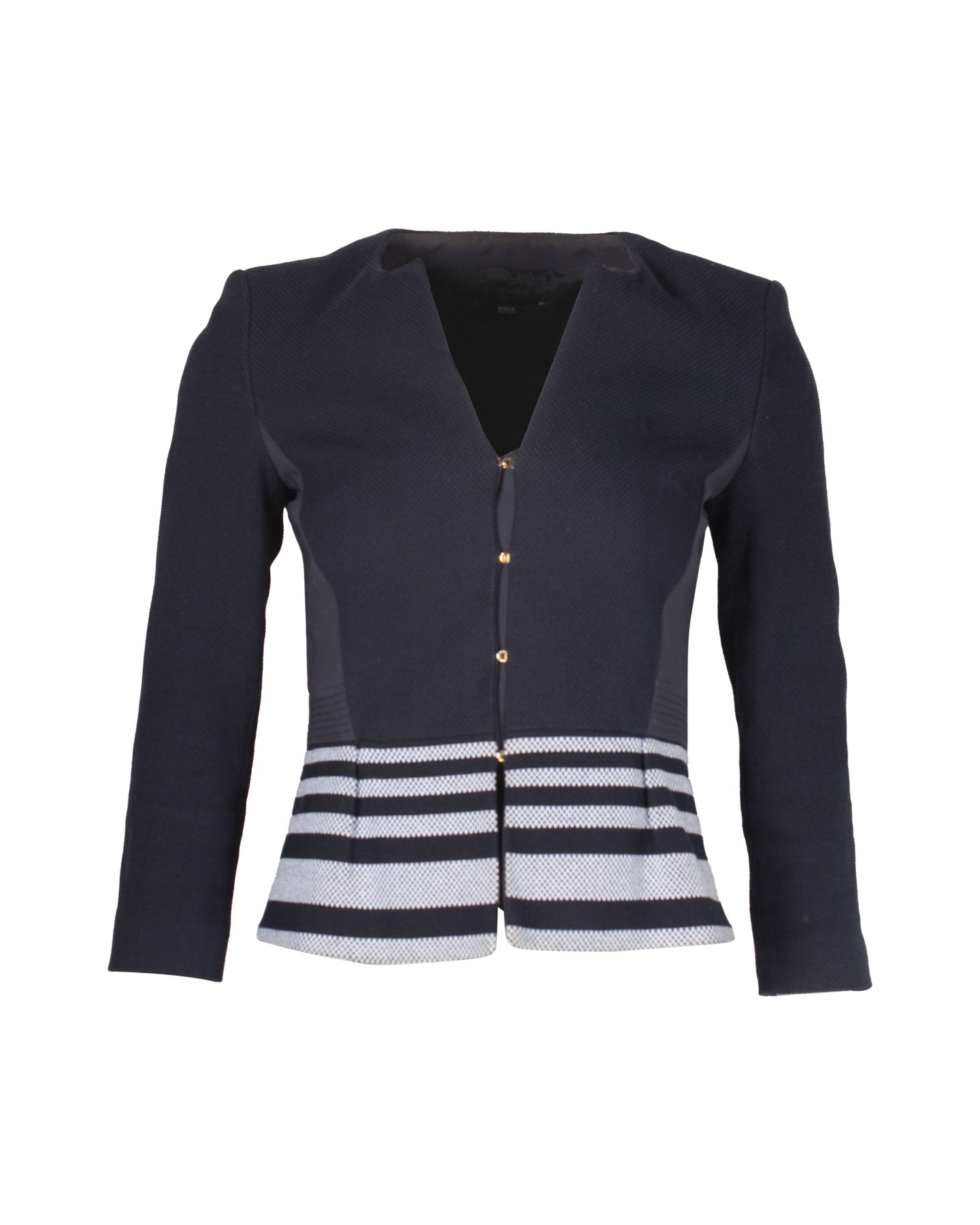Boss Hugo Boss Jeisina Blazer aus Baumwolle in Marineblau