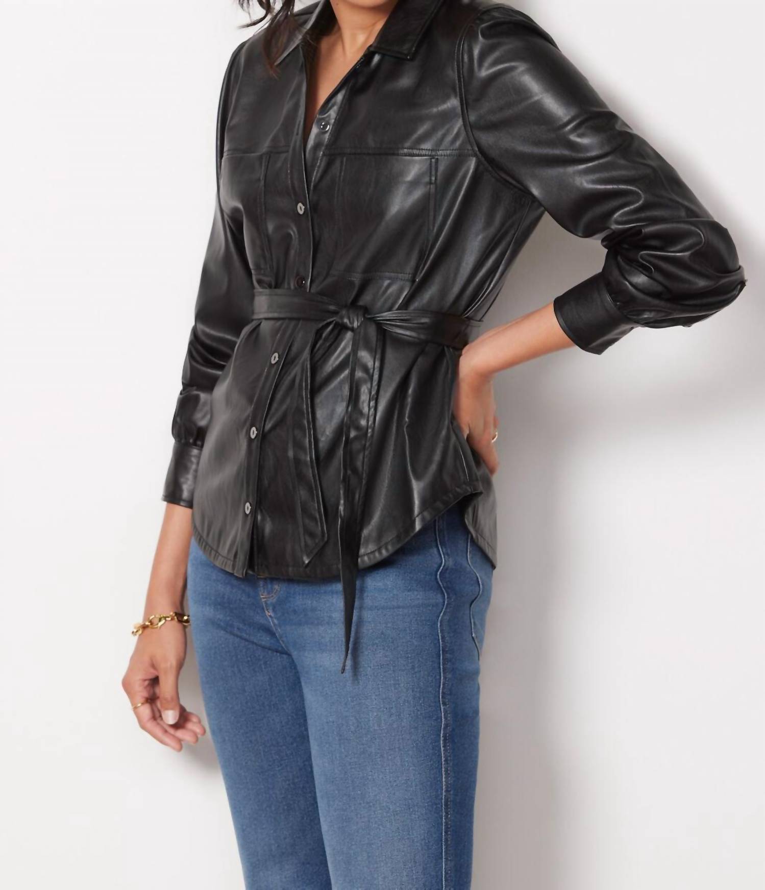Belize Shacket in schwarz