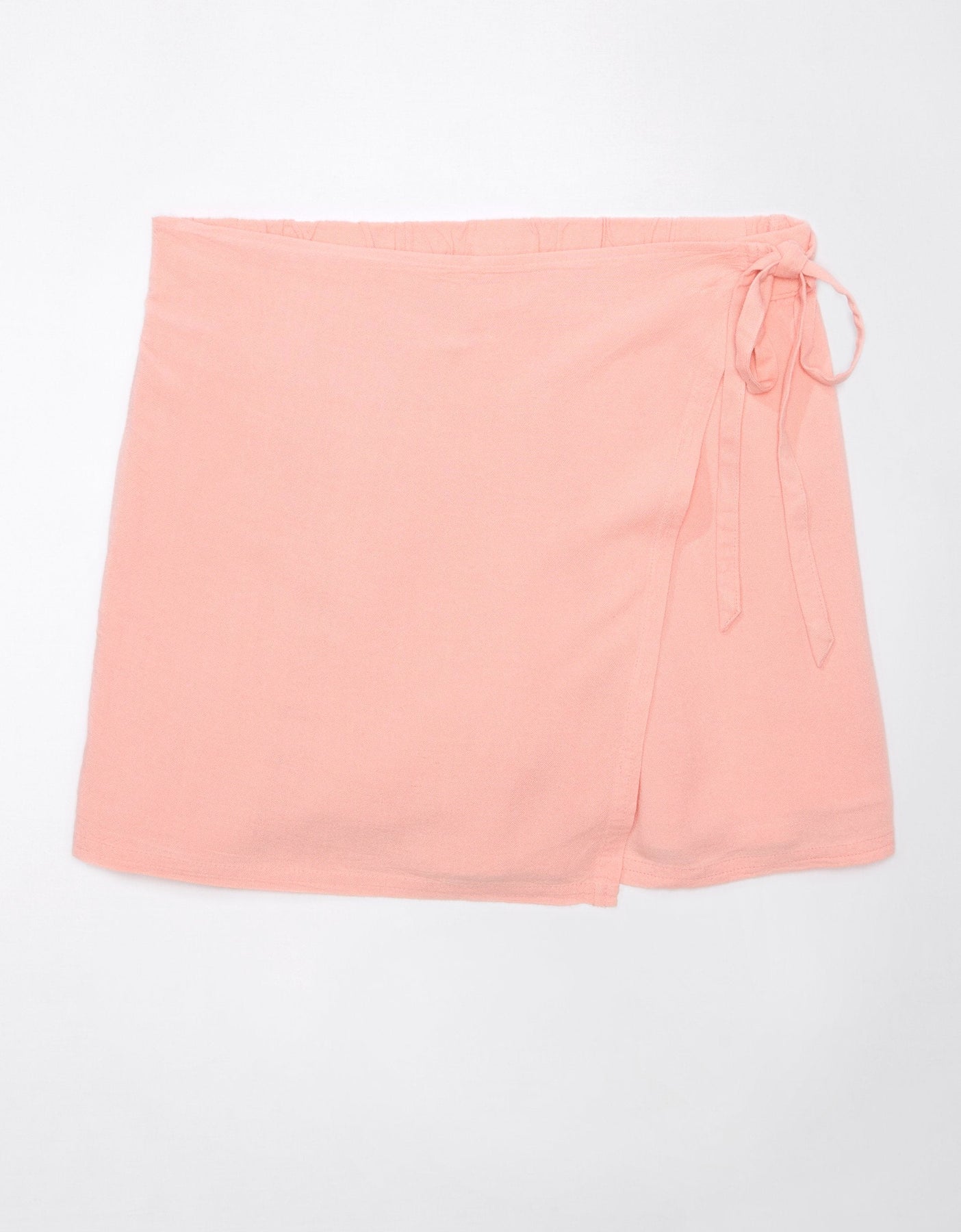 AE Leinen-Blend Imitat Wrap Skort