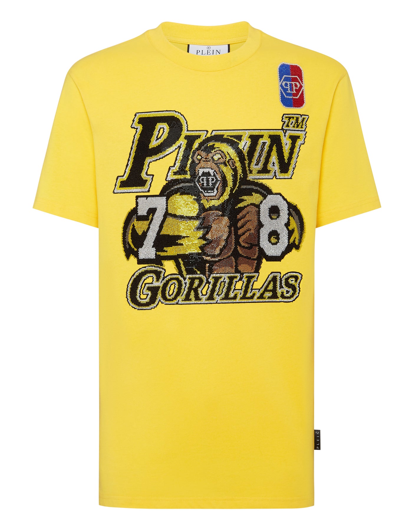T-Shirt mit Rundhalsausschnitt SS Basketball mit Kristallen