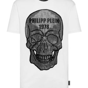 t-shirt rund Hals ss Kristall Schädel