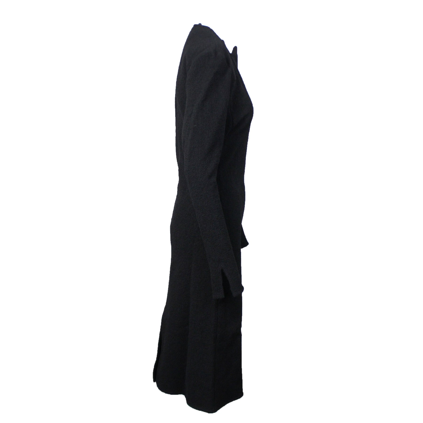 Bottega Veneta Stretch Cloque Straight Kleid – Schwarz