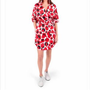Palmer Kleid in rot col gepard