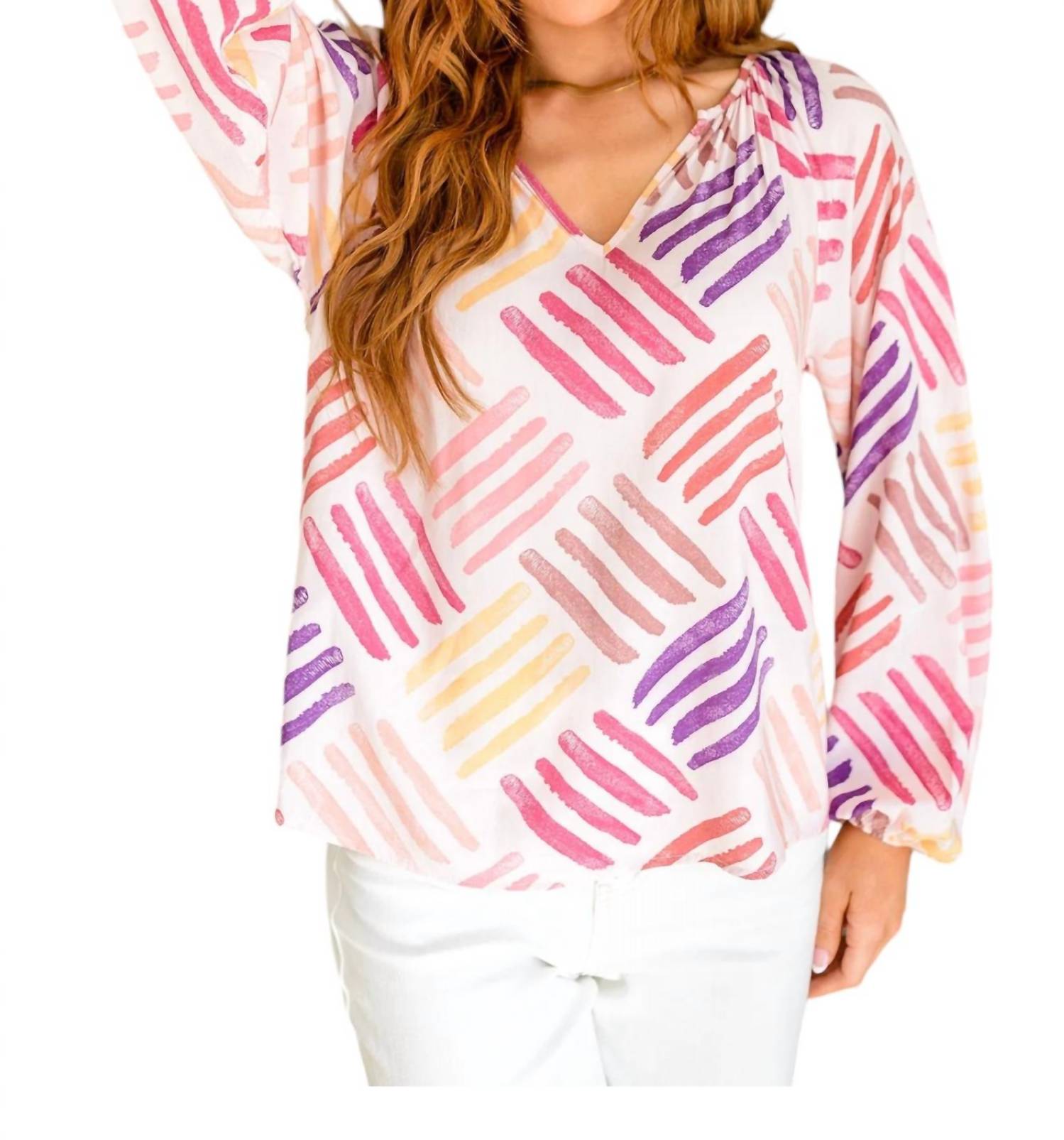 Stempel des Glücks Hemd in Rosa