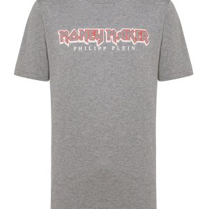 t-shirt schwarz geschnitten rund Hals Statement 7648907100220
