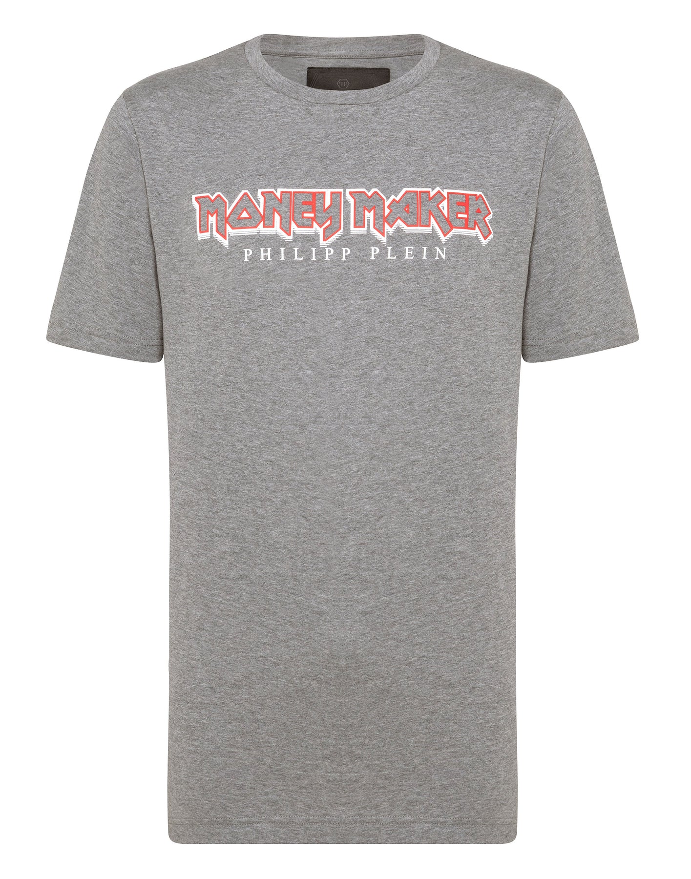 Schwarzes T-Shirt mit Rundhalsausschnitt