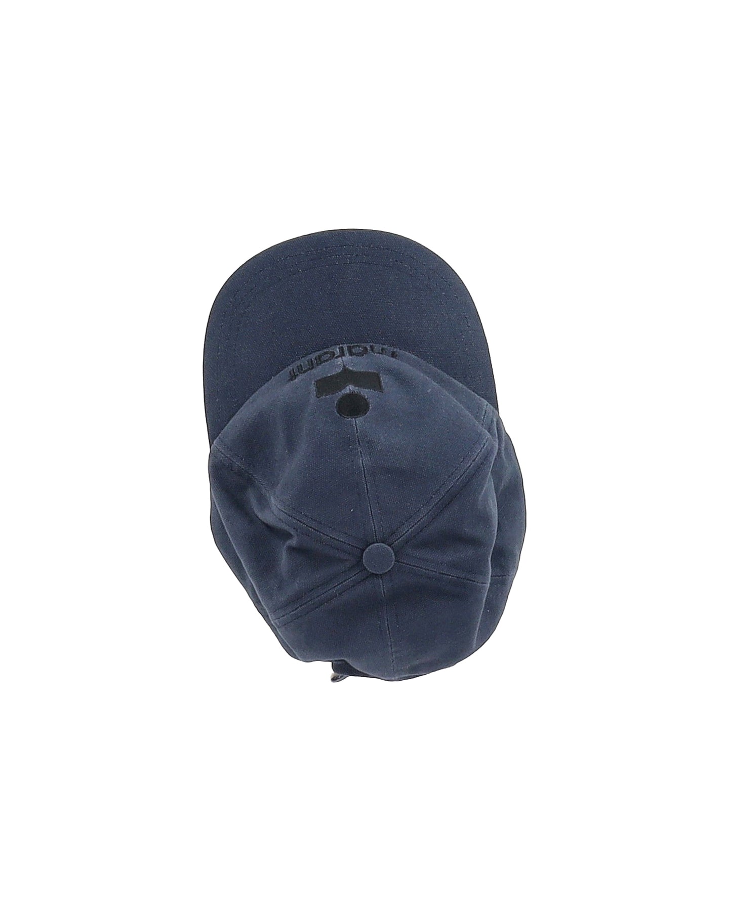 Isabel Marant Tyron Baseball-Kappe mit Logo-Stickerei in Marineblauer Baumwolle