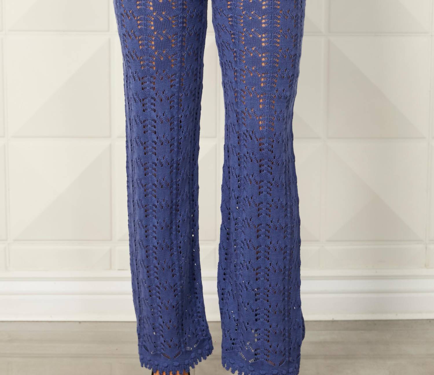Gestrickte Hose aus Denim