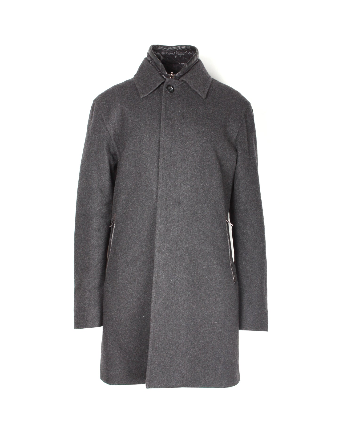 Zegna Sport Thermore Mantel aus schwarzem Polyamid