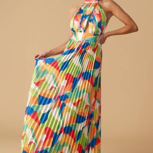 KEEP BLOOMING Kleid aus gewebtem Maxi