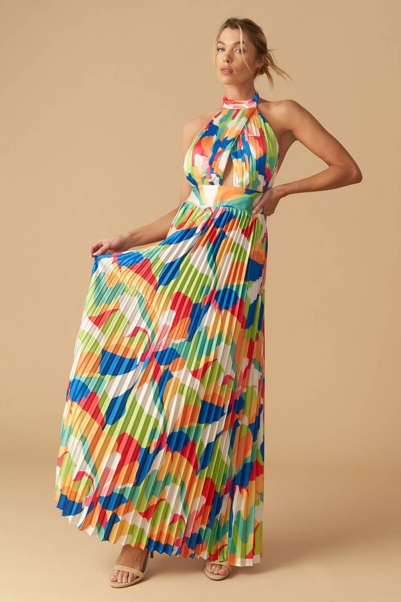 HALTEN SIE BLOOMING MIT MAXI KLEID