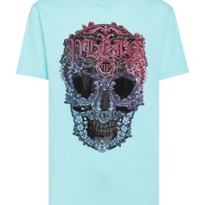 t-shirt rund Hals ss barocke Schädel