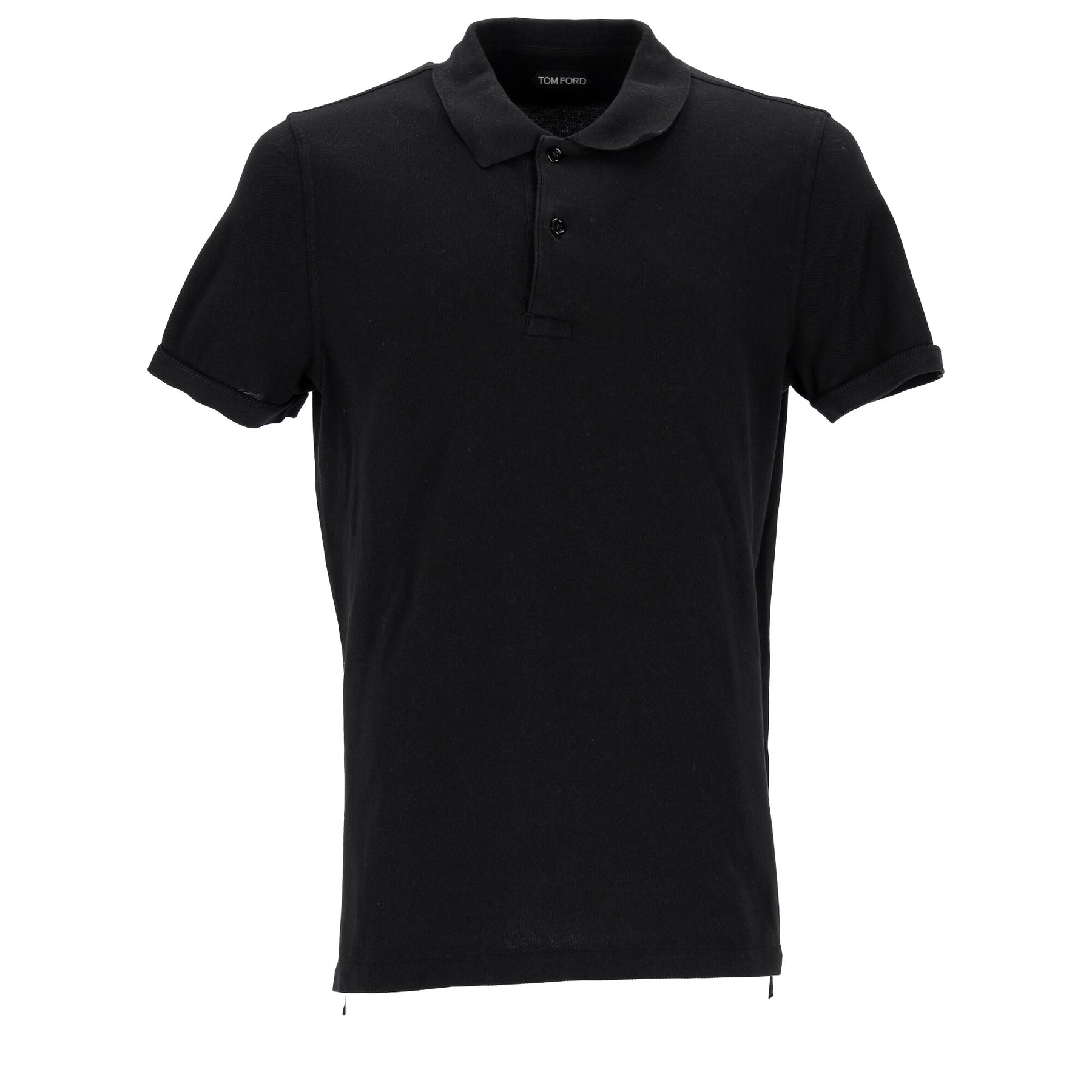 Tom Ford Poloshirt aus schwarzer Baumwolle