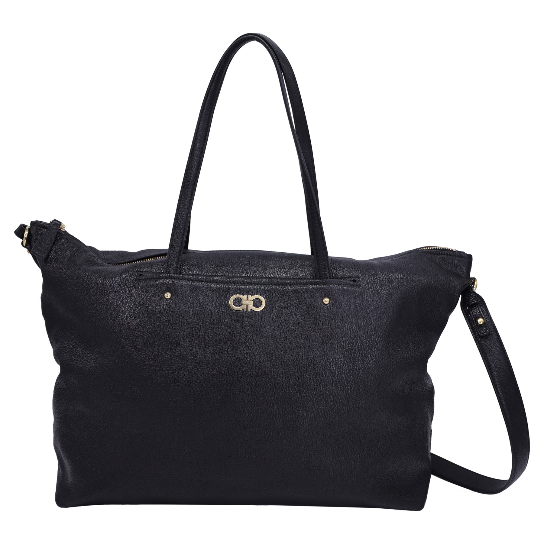 Ferragamo Umhängetasche aus schwarzem Leder