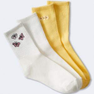 Aeropostale Daisy & Butterfly Crew Sock 2-Packung