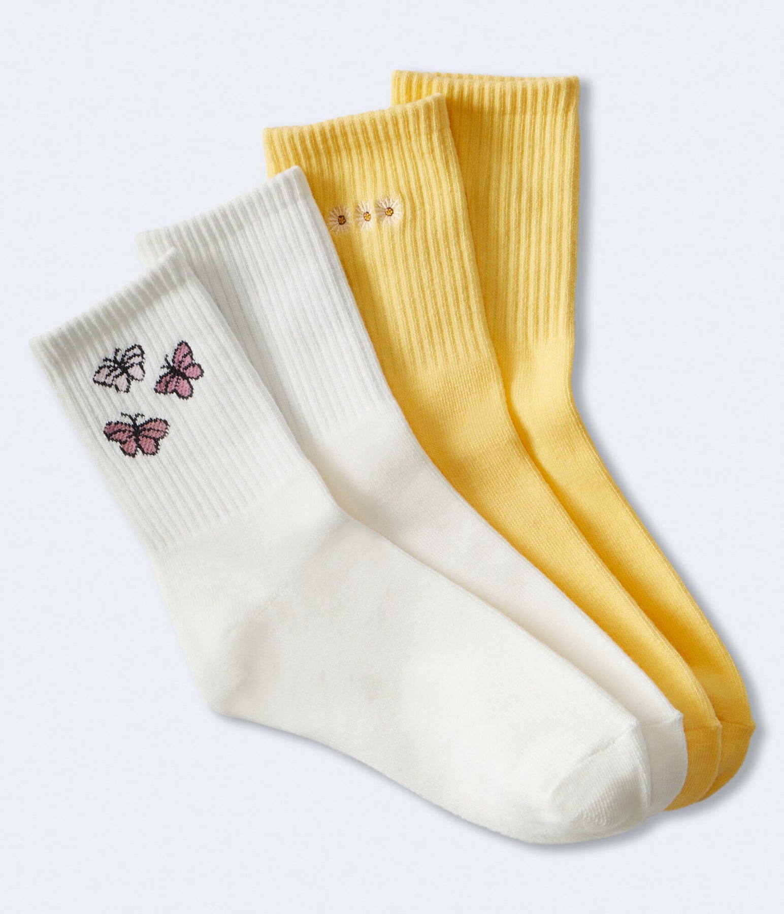 Aeropostale Daisy & Butterfly Crew Sock 2-Packung