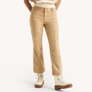 Nautica Damen sateen mid-rise demi bootcut pant