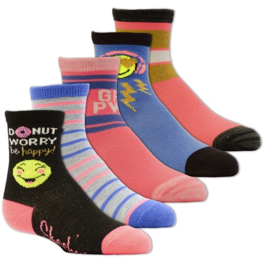 Skechers Mädchens 5 Packung Non Terry Crew