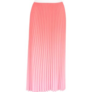 Maje Jonaelle Ombré Pleated Midirock aus rosa Polyester 7748751294524
