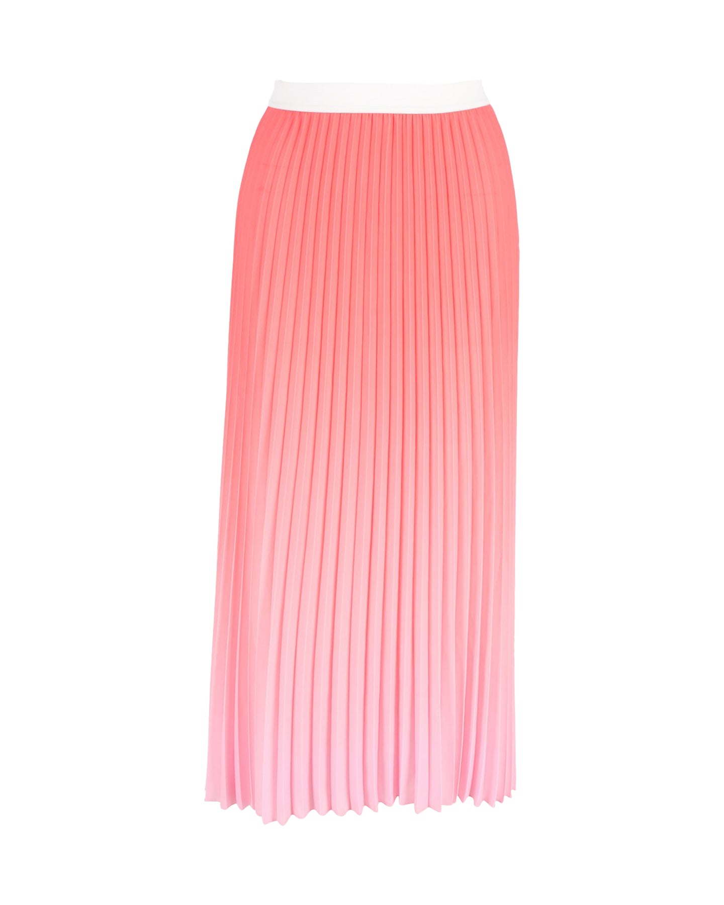 Maje Jonaelle Ombré Gefalteter Midirock aus rosa Polyester