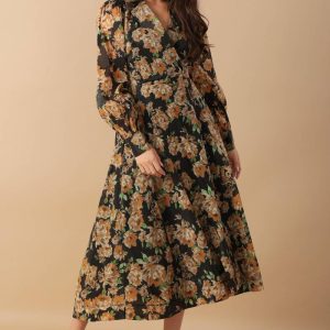 ZEIT FÜR gewebt MIDI Kleid