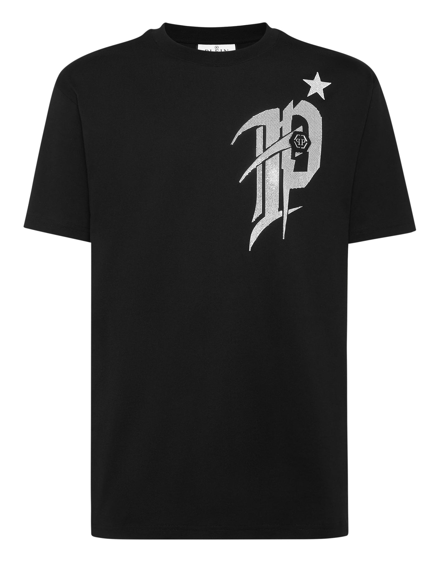 T-Shirt Rundhals SS Gothic Plein mit Kristallen