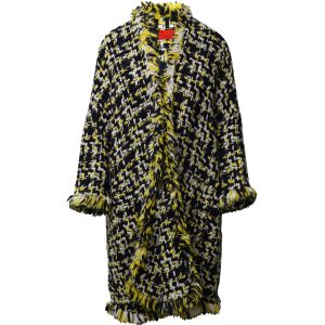Carolina Herrera Tweed-Mantel aus mehrfarbiger Wolle
