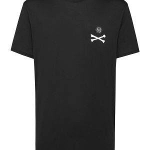 t-shirt rund Hals ss Skelett mit Kristallen