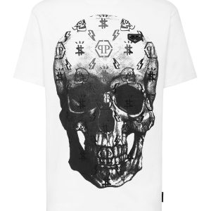 t-shirt rund Hals ss drucken Schädel 7648928727100