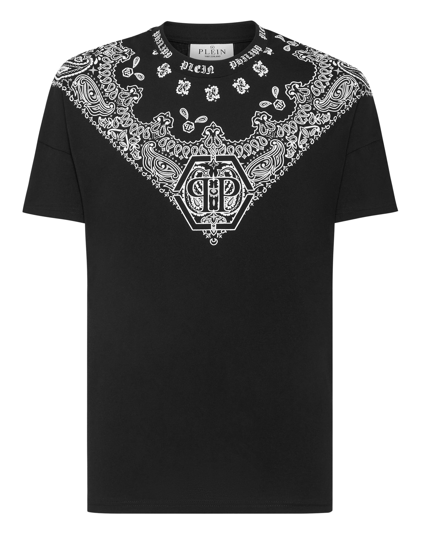 T-Shirt mit Rundhalsausschnitt SS Paisley Bandana