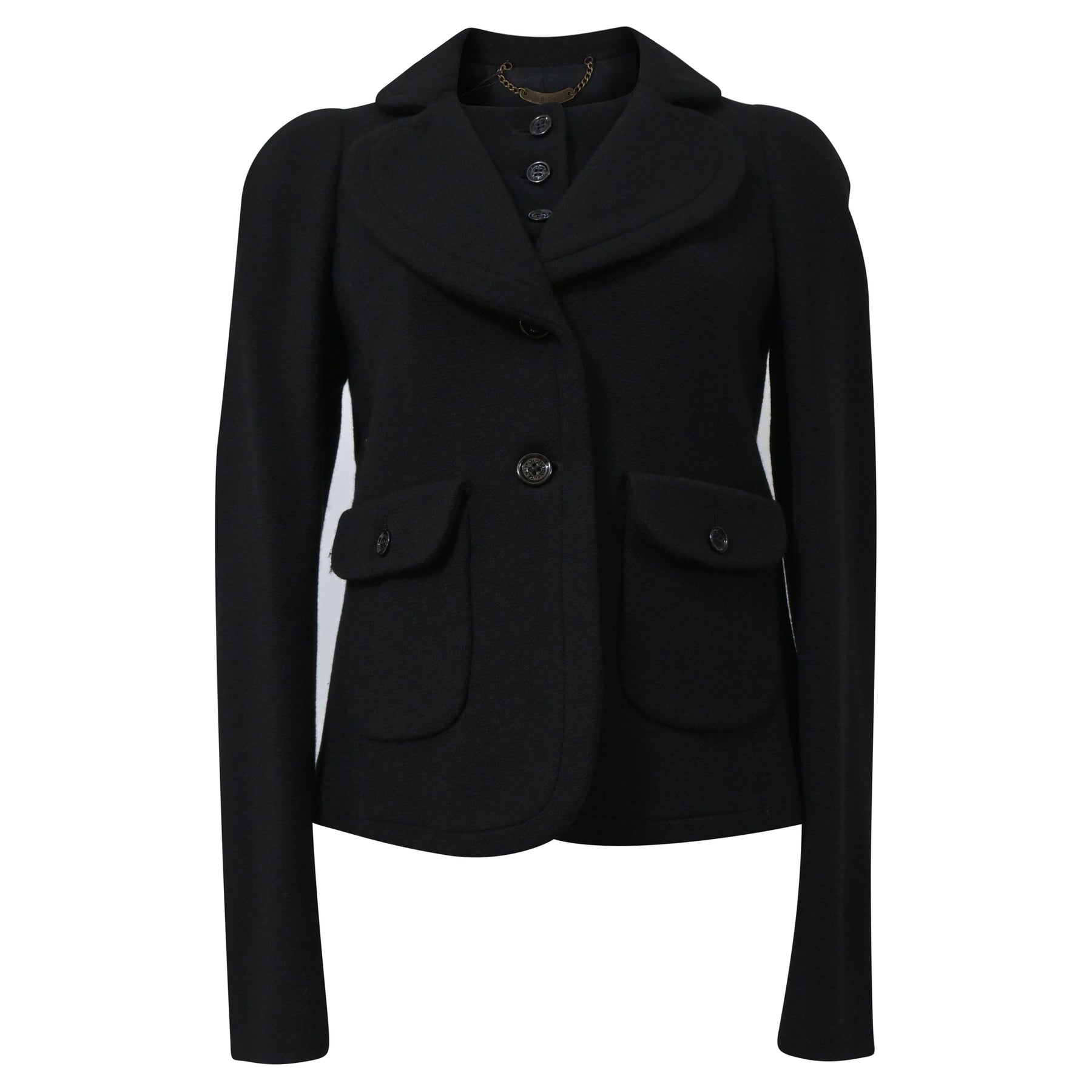 Siehe Chloé Jacke aus schwarzer Wolle